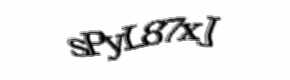 Security check image, please type the characters shown