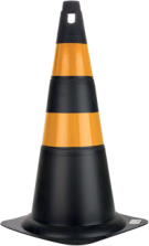 CONE RÍGIDO REFLETIVO 70 cm