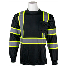 9007NC NON-ANSI LONG SLEEVED TEE WITH CONTRAST TAPE