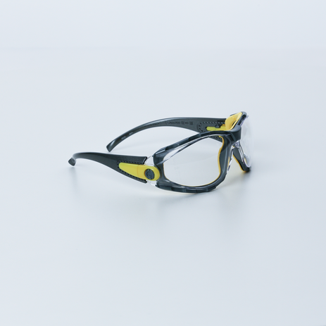 thumbnail image 2 of Venitex Pacaya Clear Cycling Sunglasses By Delta Plus – Men's, 100% UV400 Protection, Grey Frame, Clear Lens, PACAYBLIN 2 of 3