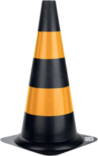 CONE RÍGIDO REFLETIVO 50 cm