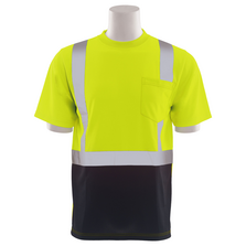 9006SB CL 2 MESH SHORT SLEEVE TEE WITH BLACK BOTTOM